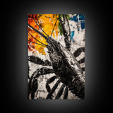 Lobster Artwork, Black and White Wall Print, Coastal Kitchen Decor, Rustic Nautical Art, Bold Seafood Illustration, Framed Canvas Print