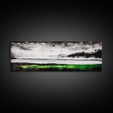Stormy Beach, Coastal Landscape, Black and White, Canvas Print, Large Wall Art, Modern Home Decor, Bedroom Wall Art, Minimalist Aesthetic
