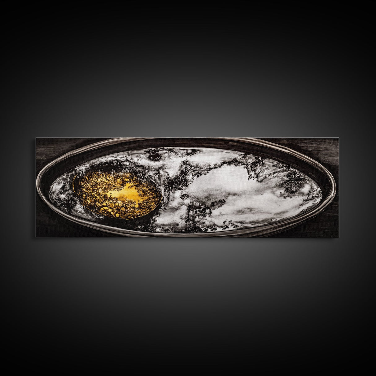 Saturn Rings, Space Art, Planetary Abstract, Canvas Print, Outer Space Decor, Sci-Fi Wall Art, Living Room Art, Celestial Home Decor