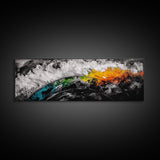 Abstract Earth, Bold Color Wall Art, Framed Canvas Print, Modern Home Decor, Living Room Wall Art, Unique Abstract Painting, Statement Art
