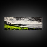 Mountain Reflection, Nature Canvas Print, Lake Wall Art, Black and White Art, Minimalist Landscape, Cabin Decor, Living Room Art