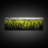Seaweed Motion, Ocean Canvas Print, Coastal Wall Art, Minimalist Abstract, Green Sea Art, Nature Inspired, Modern Decor, Living Room Art