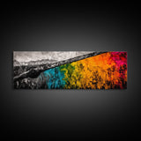 Vibrant Abstract Landscape, Nature Painting, Bold Statement Art, Modern Home Decor, Contemporary Wall Art, Living Room Artwork, Canvas Print