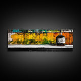 Whiskey Bottle, Abstract Bar Art, Rustic Decor, Framed Canvas Print, Liquor Wall Art, Modern Kitchen Art, Fall Wall Art