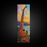 Colorful Saxophone, Musical Art, Boho Music Lover Gift, Bright Instrument Decor, Artistic Jazz Wall Accent, Canvas Print