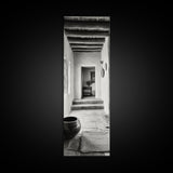 Southwestern Hallway, Adobe Texture, Earthy Decor, Desert Style, Rustic Design, Framed Canvas Print, Entryway Wall Art, Boho Home Vibes