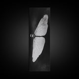 Dragonfly Wings Macro, Nature Insect Print, Detailed Bug Art, Minimalist Scientific Wall Decor, Framed Canvas Print, Study Room Art