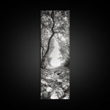 Forest Path, Rock Creek, Canopy Light, Calm Nature Scene, Canvas Print, Entryway Wall Art, Tranquil Minimalist Landscape Print