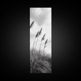 Windy Grasses, Coastal Scene, Tall Grass Field, Autumn Decor, Canvas Print, Farmhouse Style, Dining Room Wall Art, Nature Mood