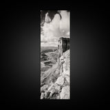 Canyon Cliffs, Desert Rock, Expansive Plateau View, Canvas Print, Living Room Wall Art, Western Decor, Rustic Landscape, Nature Photography