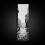 Canyon River, Rugged Passage, Rock Formations, Canvas Print, Nature Explorer Decor, Living Room or Cabin Rustic Wall Art, Bathroom Art