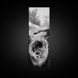 Ocean Vortex, Surreal Wave, Abstract Seascape, Dramatic Sea, Canvas Print, Statement Art, Modern Living Room Wall Art, Bold Decor