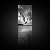 Soaring Bird, Ocean Wings, Nature Flight, Sky Spirit, Canvas Print, Coastal Wall Art, Beach House Decor, Modern Bird Photography