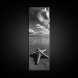 Starfish Beach, Shoreline Calm, Ocean Minimalism, Canvas Print, Coastal Living Room Wall Art, Nautical Bathroom Decor, Beach House Style