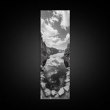 Lake Reflection, Mountain View, Cloud Mirror, Canvas Print, Peaceful Nature Scene, Bedroom Wall Art, Modern Rustic Landscape Decor