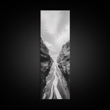 Canyon Stream Path, Ocean Rock Passage Art, Nature Landscape Photography, Canvas Print, Bathroom Wall Decor, Modern Coastal Art