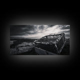 Lobster Trap, Coastal Texture, Rustic Fishing, Ocean Mood, Framed Canvas Print, Nautical Wall Art, Rustic Beach Decor, Man Cave Art