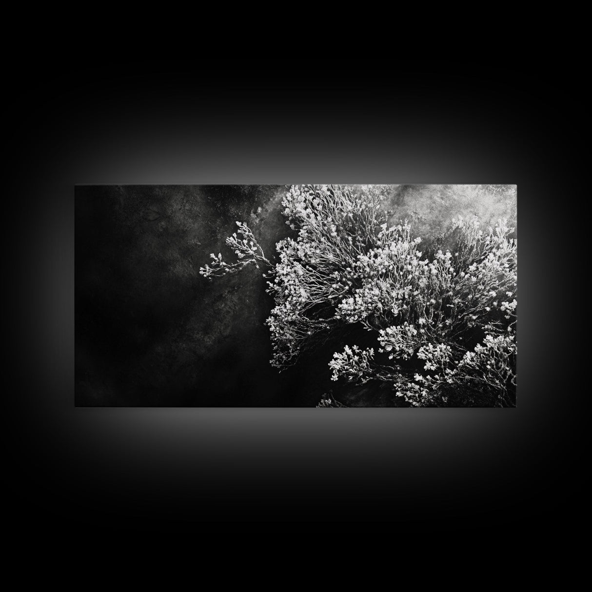 Botanical Texture, Nature Closeup Art, Modern Organic Aesthetic, Framed Canvas Print, Bedroom Wall Art, Neutral Boho Wall Decor