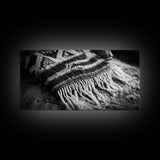 Woven Fringe Detail, Boho Textile Art, Fiber Wall Tapestry, Earthy Home Decor, Canvas Print, Bedroom Wall Art, Bohemian Style Accent
