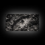 Animal Track Print, Nature Scene, Forest Ground, Autumn Photography, Framed Canvas Print, Rustic Cabin Wall Art, Earth Tone Decor