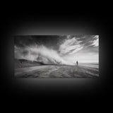 Desert Storm, Solitude Photography, Dramatic Landscape Art, Wind and Sand Scene, Canvas Print, Modern Living Room or Office Wall Art