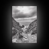 Ocean Cliffs, Rugged Coast, Seascape Photography, Travel Inspiration, Canvas Print, Hallway Wall Art, Coastal Modern Decor, Ocean View