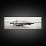Beach Stone, Ancient Relic, Coastal Detail, Canvas Print, Minimalist art, Bathroom wall decor, Boho style, Neutral home aesthetic