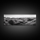 Volcanic Moss, Rugged Terrain, Icelandic Landscape, Wild Nature Scene, Canvas Print, Earthy Tones, Entryway Wall Art, Minimalist Adventure Art