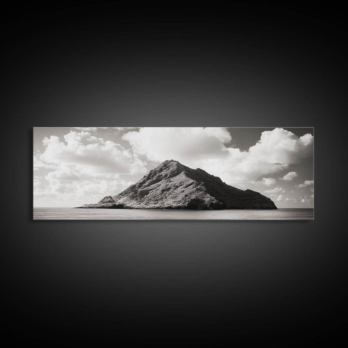 Tropical Island, Seascape Photography, Coastal Wall Art, Framed Canvas Print, Ocean Print, Minimalist Bedroom Art, Beach House Decor