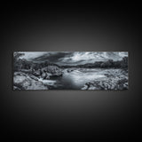 Stormy River Valley, Dramatic Landscape Art, Nature Wall Decor, Framed Canvas Print, Rustic Cabin Decor, Autumn Living Room Artwork