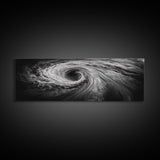 Ocean Vortex, Surreal Motion, Abstract Water, Canvas Print, Modern Coastal Decor, Bathroom Wall Art, Minimalist Abstract Photography