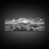 Sunset Sea, Magic Carpet, Ocean Ritual, Ethereal Coastal, Framed Canvas Print, Boho Wall Art, Living Room Decor, Surreal Beach Photography