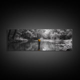 Autumn Fly Fishing, Yellow Jacket River Scene, Framed Canvas Print, Rustic Home Decor, Fisherman Gift, Nature Photography, Cabin Wall Art