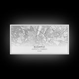Budapest Street Map, Hungary Map, Map Print, Modern Art, Wall Art, Canvas Art, Moving Gifts, Gift For New Home, Guest Room Decor, Prints