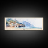 Atrani, Italy Watercolor Beach Print, Vacation Gift, Italy Wall Art, Beach Painting, Beach Decor, Beach Painting