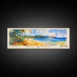 Devil’s Beach, Fiji Watercolor Beach Print, Vacation Gift, Fiji Wall Art, Beach Painting, Beach Decor, Beach Painting