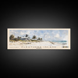 Eleuthera Island, Bahamas Watercolor Print, Vacation Gift, Bahamas Wall Art, Beach Painting, Beach Decor, Large Wall Art, Wood Frame Art