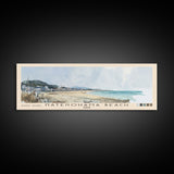 Hatenohama Beach, Japan Watercolor Print, Vacation Gift, Japan Wall Art, Beach Painting, Beach Decor, Large Wall Art, Wood Frame Art