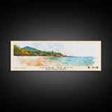 Juara Beach, Tioman Island, Malaysia Watercolor Print, Vacation Gift, Tioman Island, Malaysia Wall Art, Beach Painting, Beach Decor, Large Wall Art, Wood Frame Art