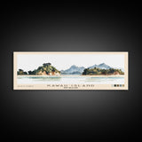 Kawau Island, New Zealand Watercolor Beach Print, Vacation Gift, New Zealand Wall Art, Beach Painting, Beach Decor, Beach Painting