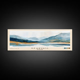 Kearvaig, Scotland Watercolor Print, Vacation Gift, Scotland Wall Art, Beach Painting, Beach Decor, Large Wall Art, Wood Frame Art