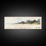 Kiawah Island, South Carolina Watercolor Print, Vacation Gift, South Carolina Wall Art, Beach Painting, Beach Decor, Large Wall Art, Wood Frame Art