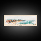 Kuta Beach, Indonesia Watercolor Print, Vacation Gift, Indonesia Wall Art, Beach Painting, Beach Decor, Large Wall Art, Wood Frame Art