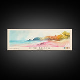 Pink Beach, Indonesia Watercolor Beach Print, Vacation Gift, Indonesia Wall Art, Beach Painting, Beach Decor, Beach Painting
