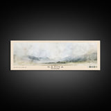 Sanna, Scotland Watercolor Print, Vacation Gift, Scotland Wall Art, Beach Painting, Beach Decor, Large Wall Art, Wood Frame Art
