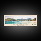 Jost Van Dyke, British Virgin Islands , United Kingdom Watercolor Beach Print, Vacation Gift, United Kingdom Wall Art, Beach Painting, Beach Decor, Beach Painting