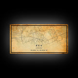 Old Kyiv Ukraine City Map Wall Art Canvas Print, Vintage Style Kyiv Map, Framed Wall Art, Cool Kyiv Ukraine Wall Art, Office Art