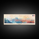 Lyon France Travel Print Wall Art, Panoramic City Art, Travel Art, Wall Decor, Vacation Gift, Framed Canvas Print Or Metal Art