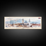 Novi Pazar Serbia Travel Print Wall Art, Panoramic City Art, Travel Art, Wall Decor, Vacation Gift, Framed Canvas Print Or Metal Art