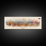 Ufa Russia Wall Art, Panoramic Travel Poster, Panoramic Framed Canvas Print, City Wall Art, Wall Hanging Home Decor, Travel Art